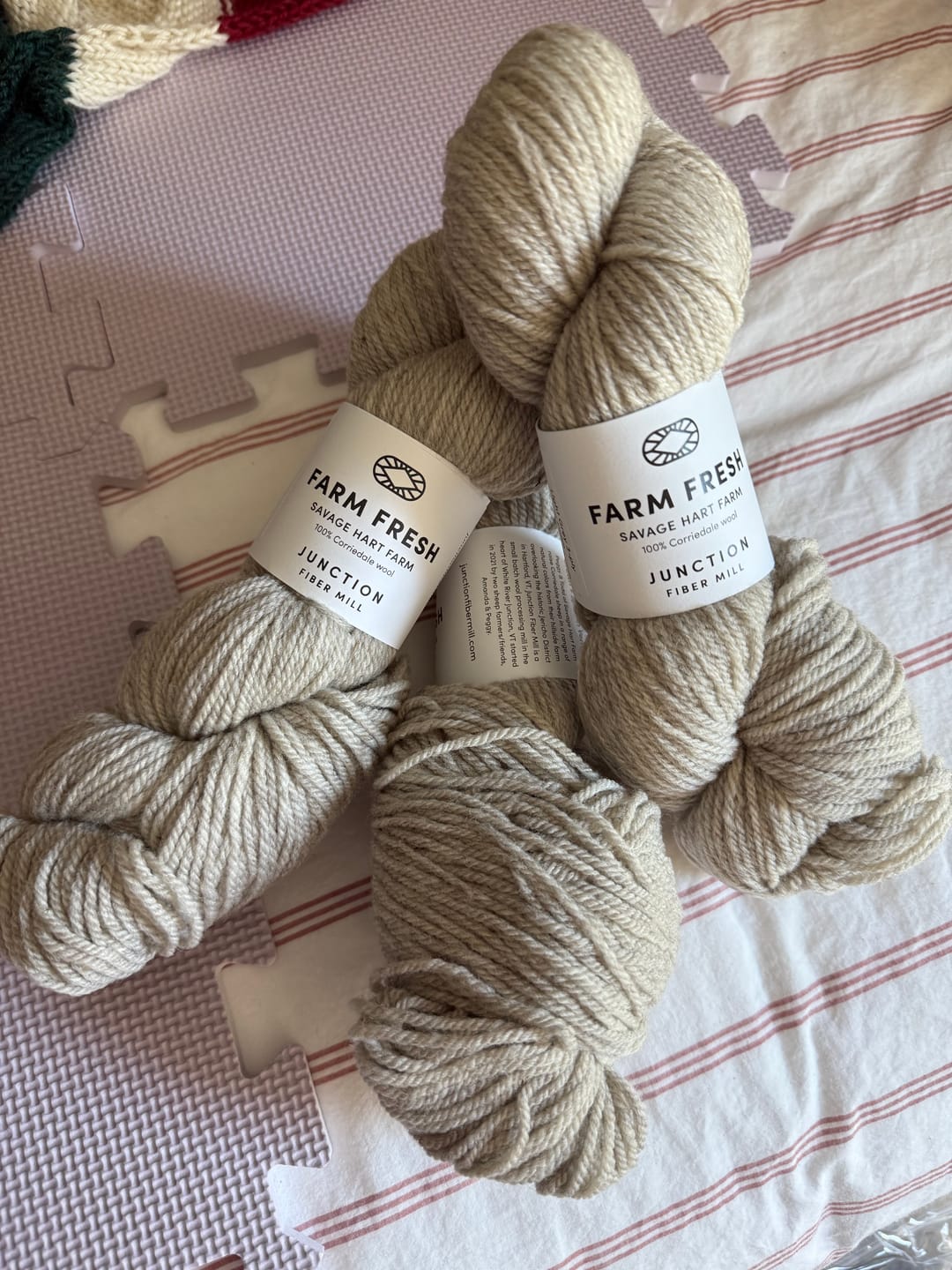 Customer photo review of Farm Fresh: Savage Hart Farm Light Grey 3-ply
