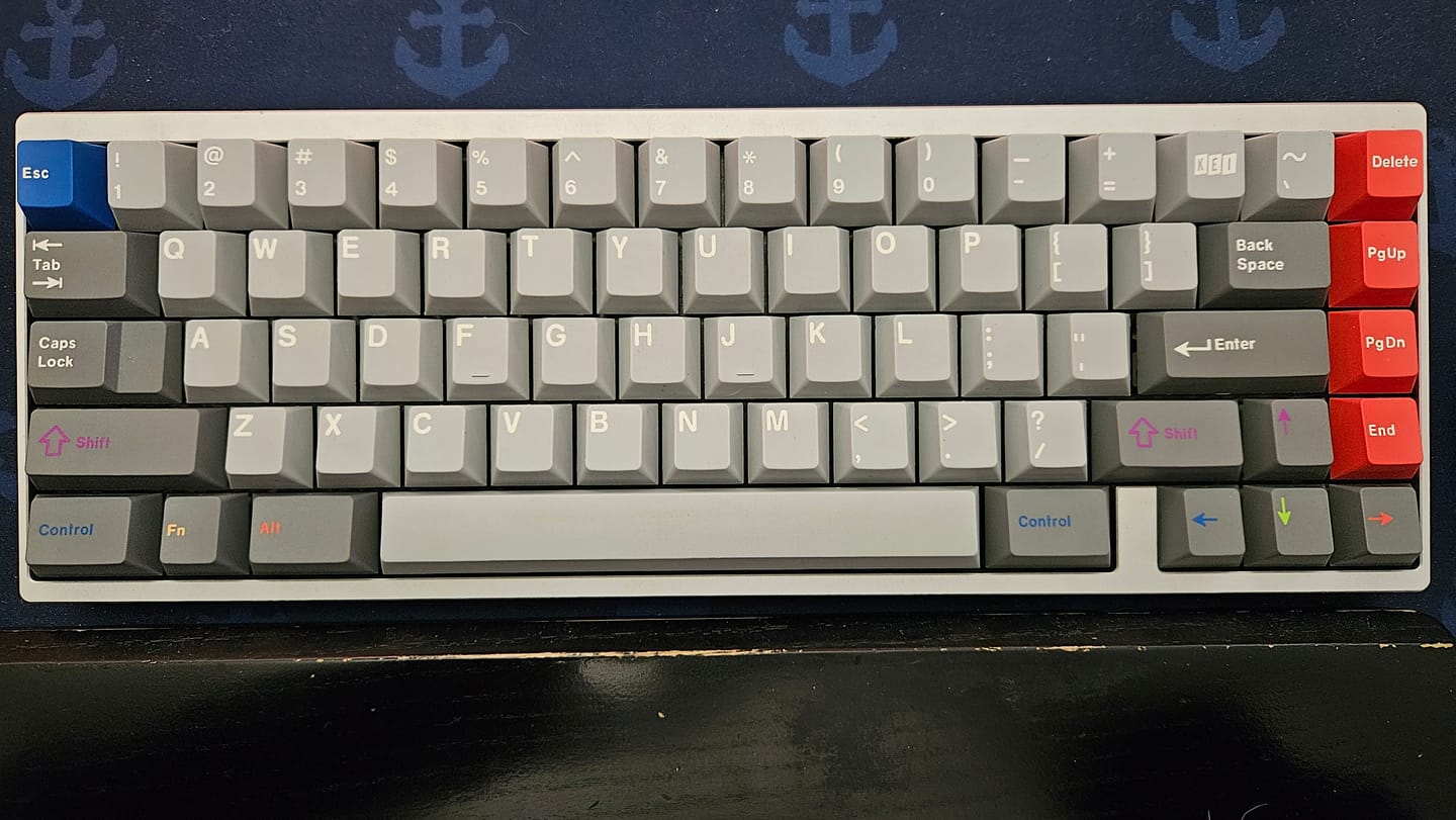 Customer photo review of KEYKOBO C.O.L COMPOSITION OF LINES KEYCAP SET