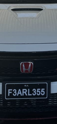 Customer photo review of BULK PACK - [VIC/QLD/SA/TAS/WA/NT] Slimline SL2 - 372mm (w) x 100mm (h) - Number Plate Bracket