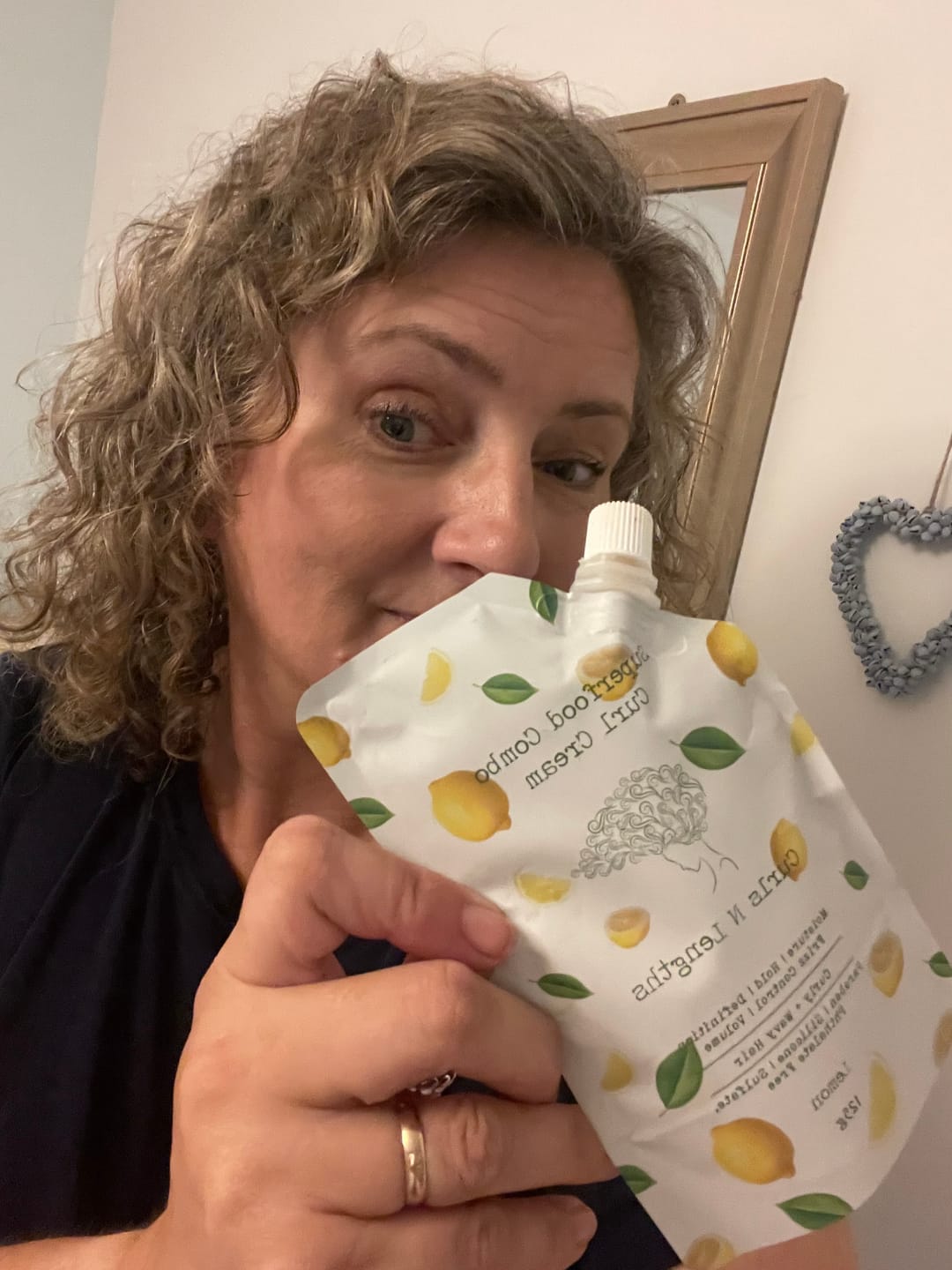 Customer photo review of Superfood Combo Curl Cream
