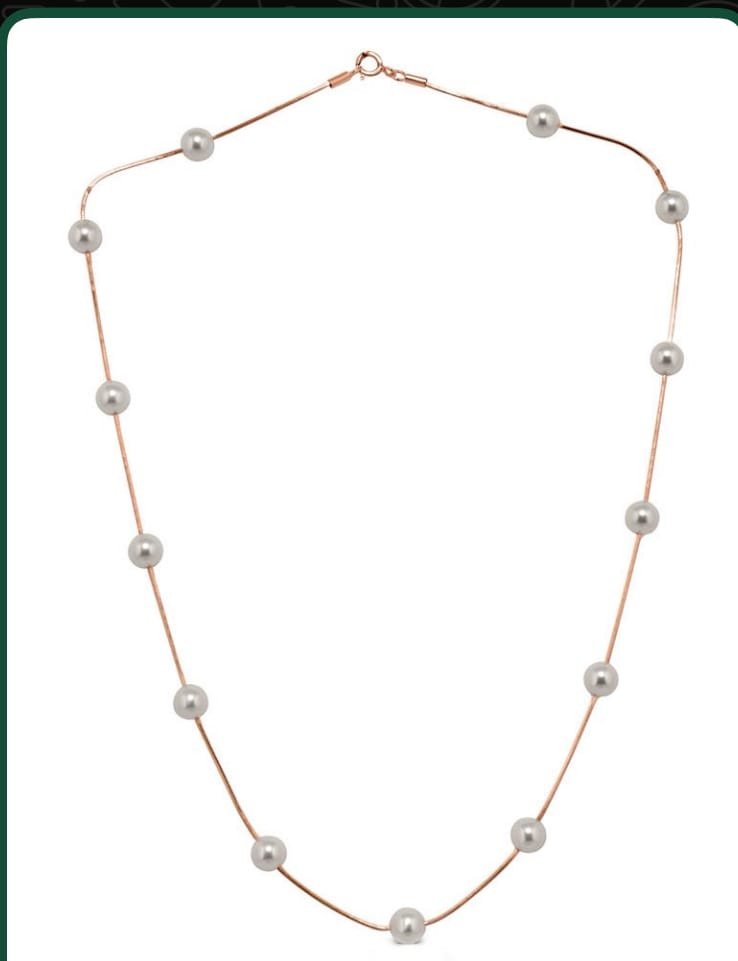 Customer photo review of Delicate Pearl Necklace