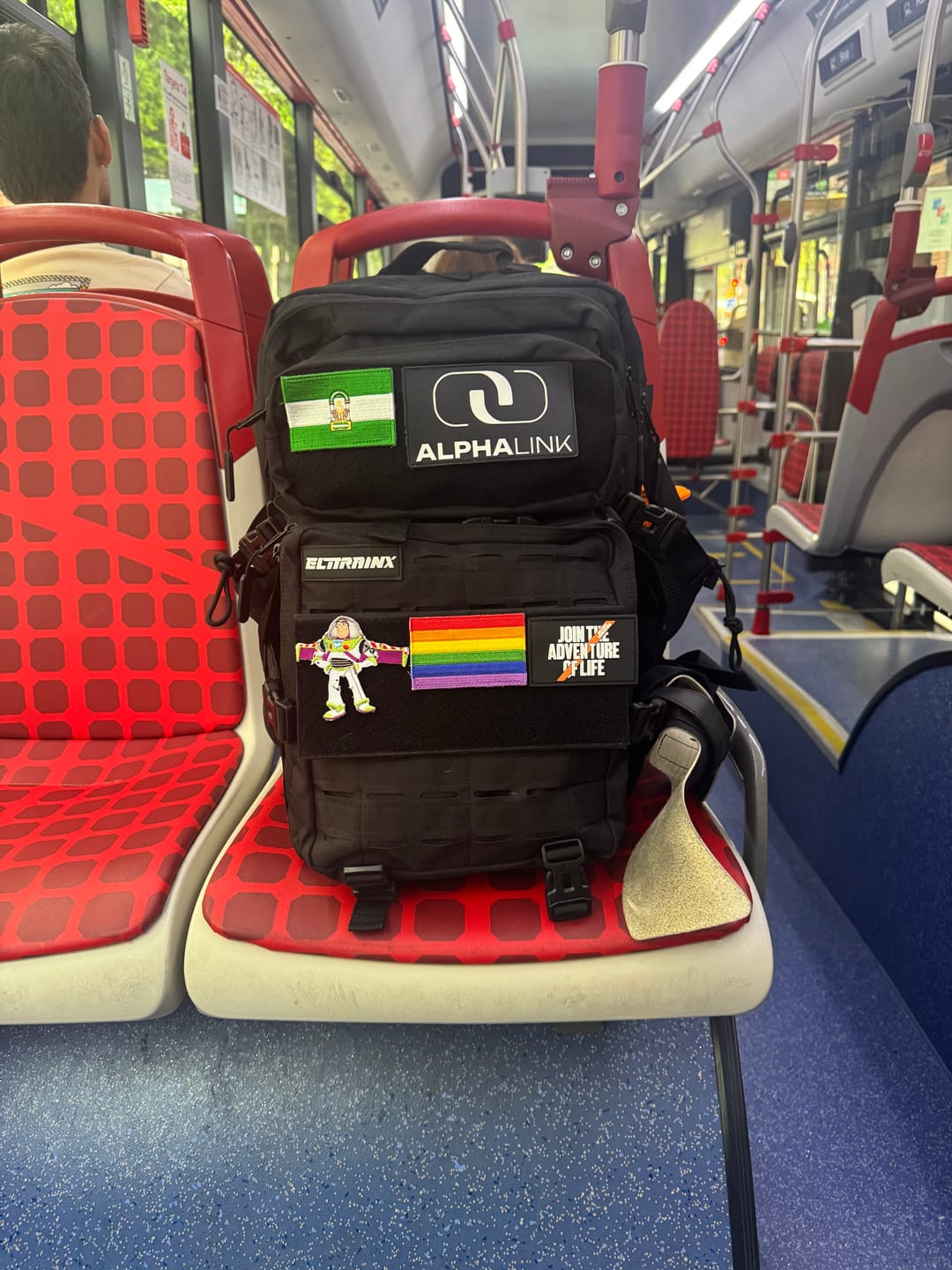 Customer photo review of Panel de Velcro para Mochilas de 45L Negro