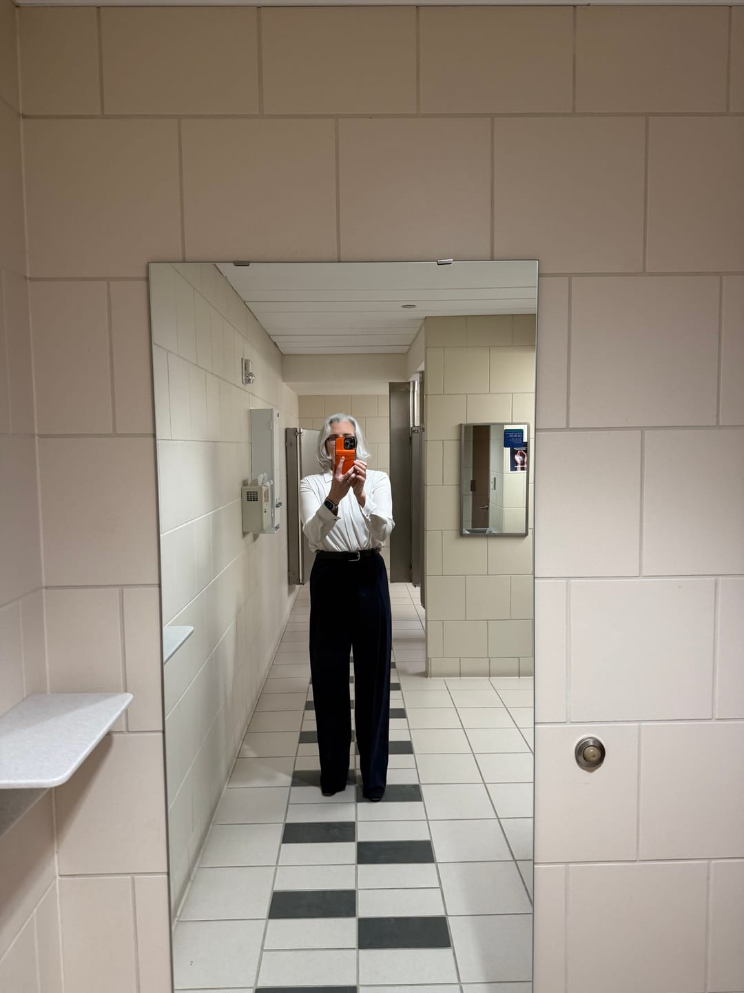 Customer photo review of Rina Sculptural Pant - OrigamiTech :: Dark Navy