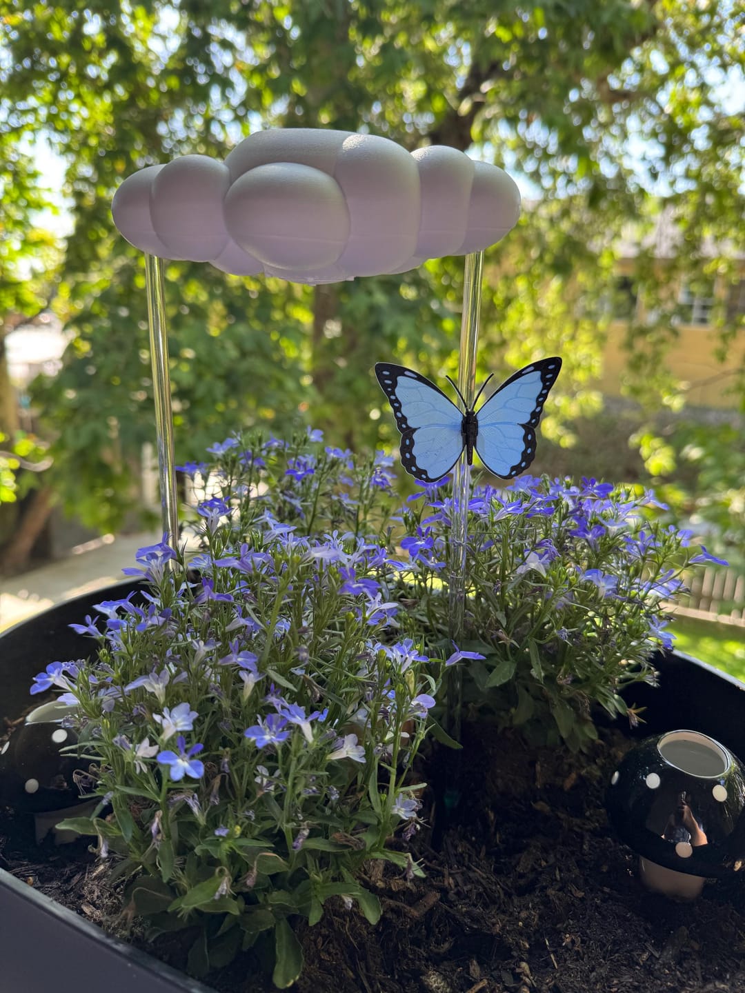 Customer photo review of Original Dripping Rain Cloud with Blue Butterfly Charm