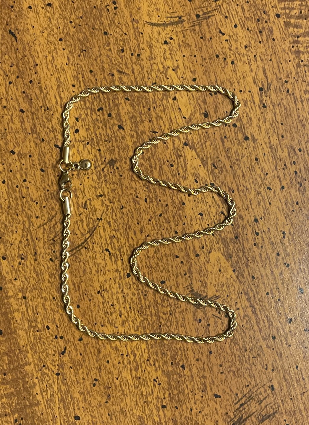 Customer photo review of Rope Chain - 18K Gold Plated
