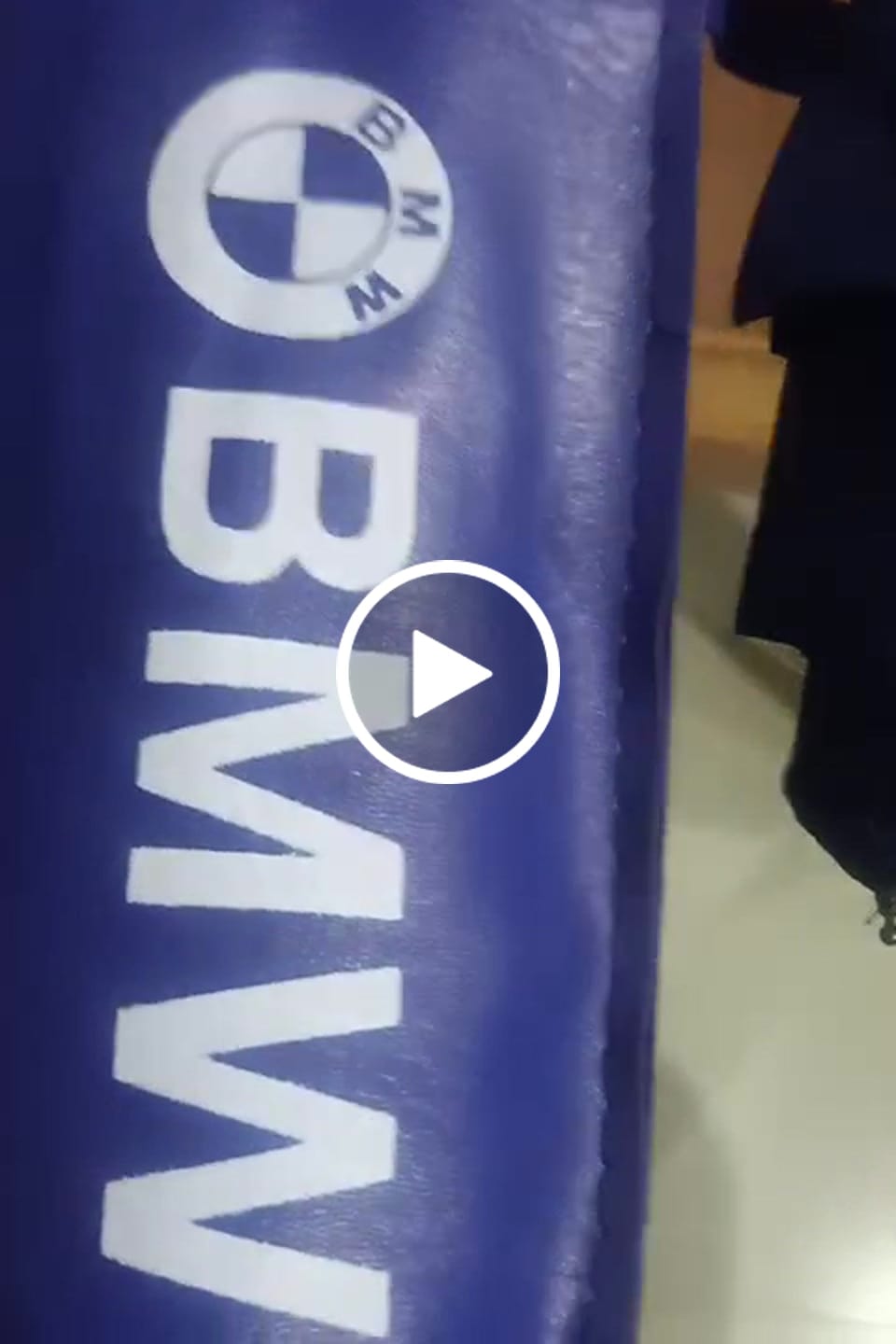 Customer video review of Lot Imported UV Protective BMW Windproof Folding Umbrella