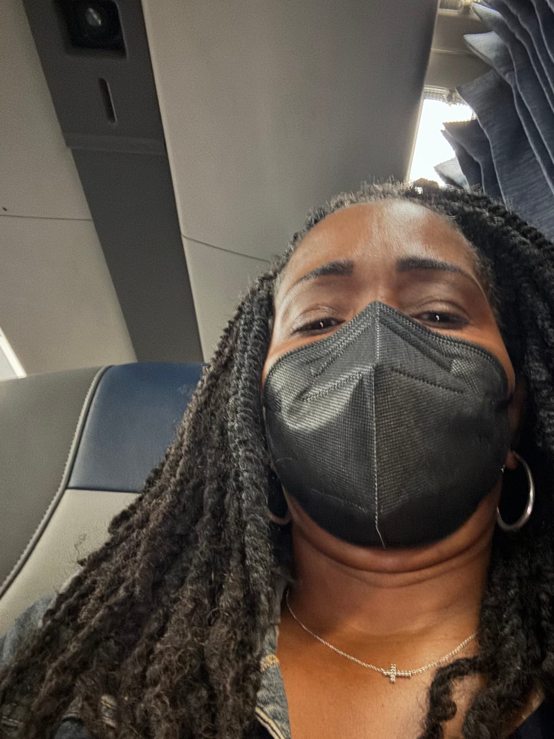 Customer photo review of Pre-Twisted Human Passion Twist Crochet Hair