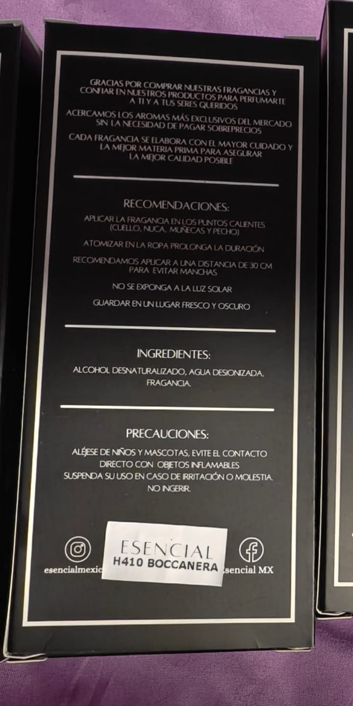 Customer photo review of H410 Inspirado en: Boccanera - Orto Parisi