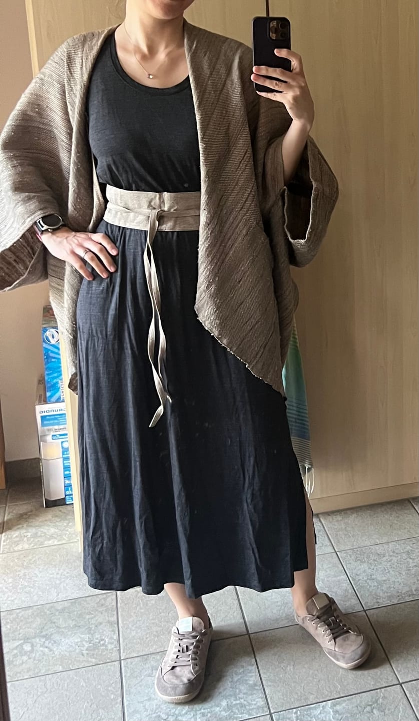 Customer photo review of NEW! Wool Obi Wrap Belt
