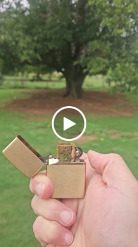 Daniel O. review of Solid Brass Lighter – Windproof Classic with Patina Finish – Made in USA (ZO10050) image 1 out of 1