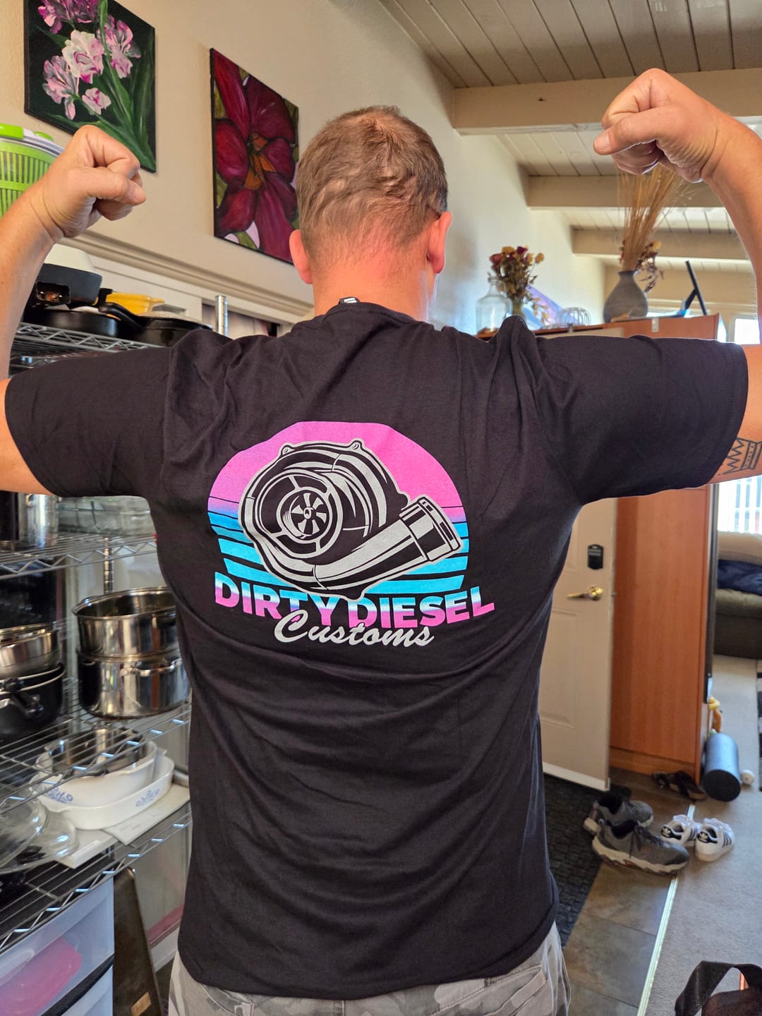 Customer photo review of Dirty Diesel Turbski T-Shirt