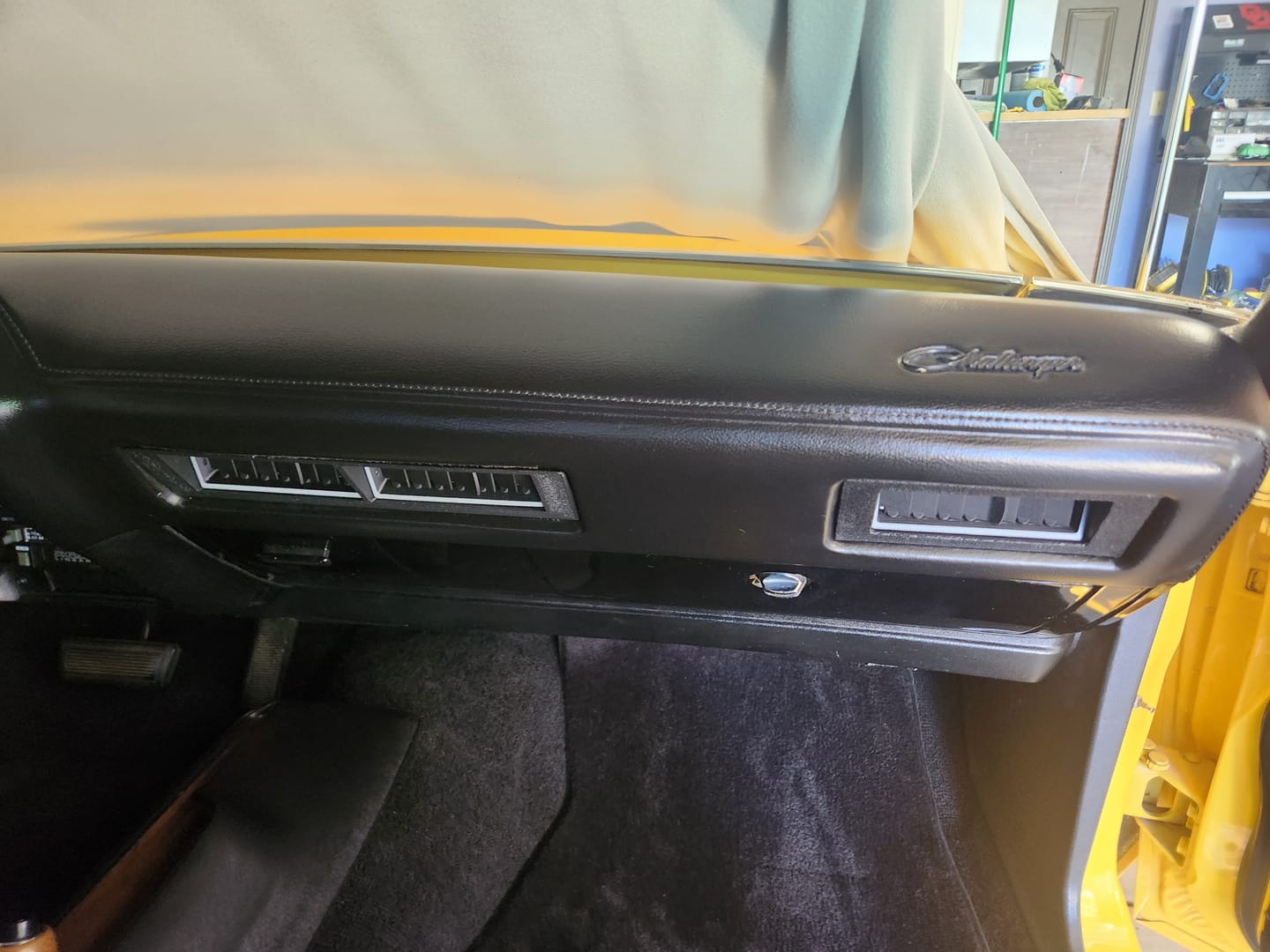 Customer photo review of 1970-74 Dodge Challenger Plymouth Barracuda Center And Passenger Dash Vent Combo