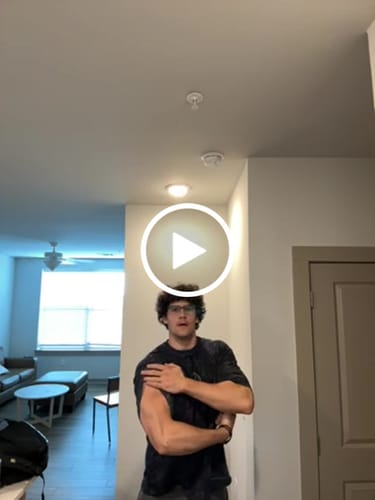 Customer video review of Amethyst Camo Tee