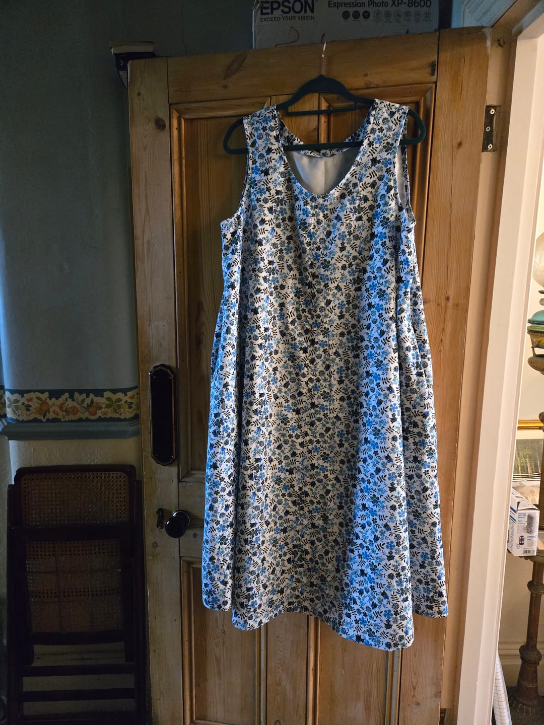 Customer photo review of Delicate Flowers and Leaves Cotton Poplin Fabric