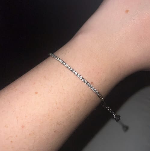 Customer photo review of 2mm Dainty - Stackable Tennis Bracelet