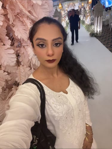 Customer photo review of Black 2 piece Rayon Mukaish set