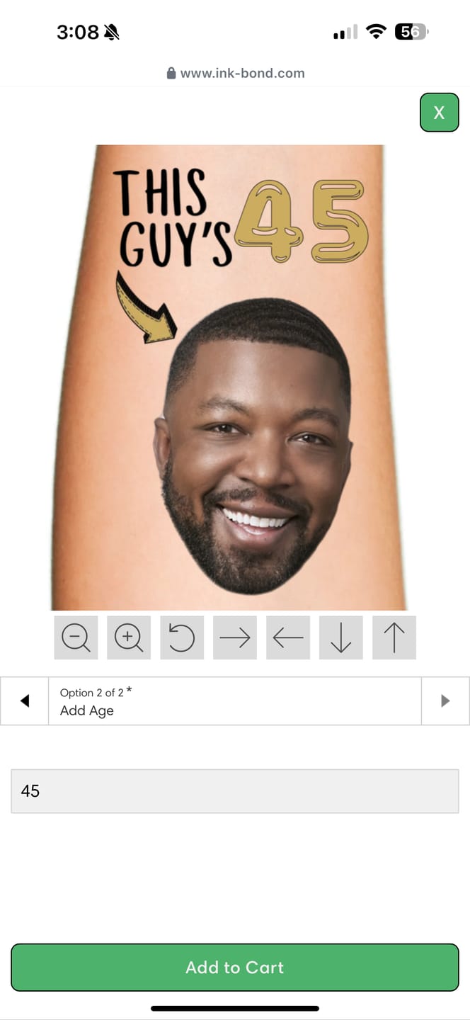 Customer photo review of This Guy's Birthday!