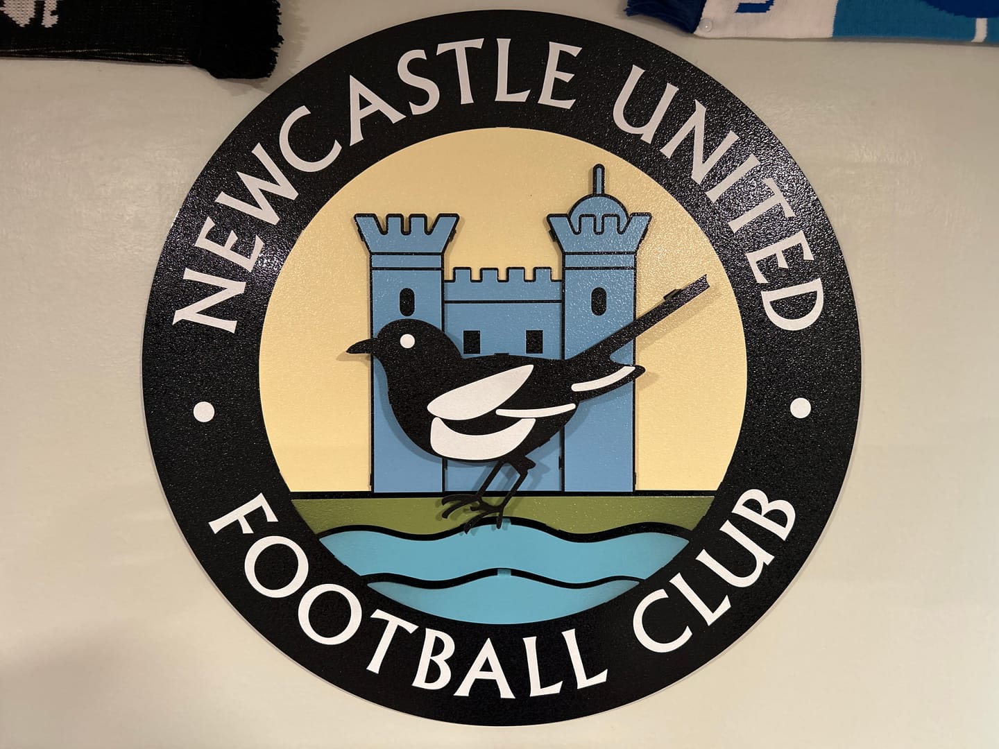 Customer photo review of Newcastle United Football Club 3D Metal Wall Art