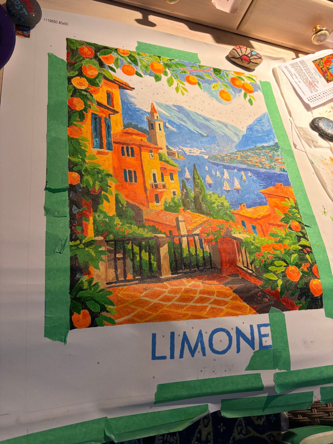 Customer photo review of Limone Italy | Paint by Number