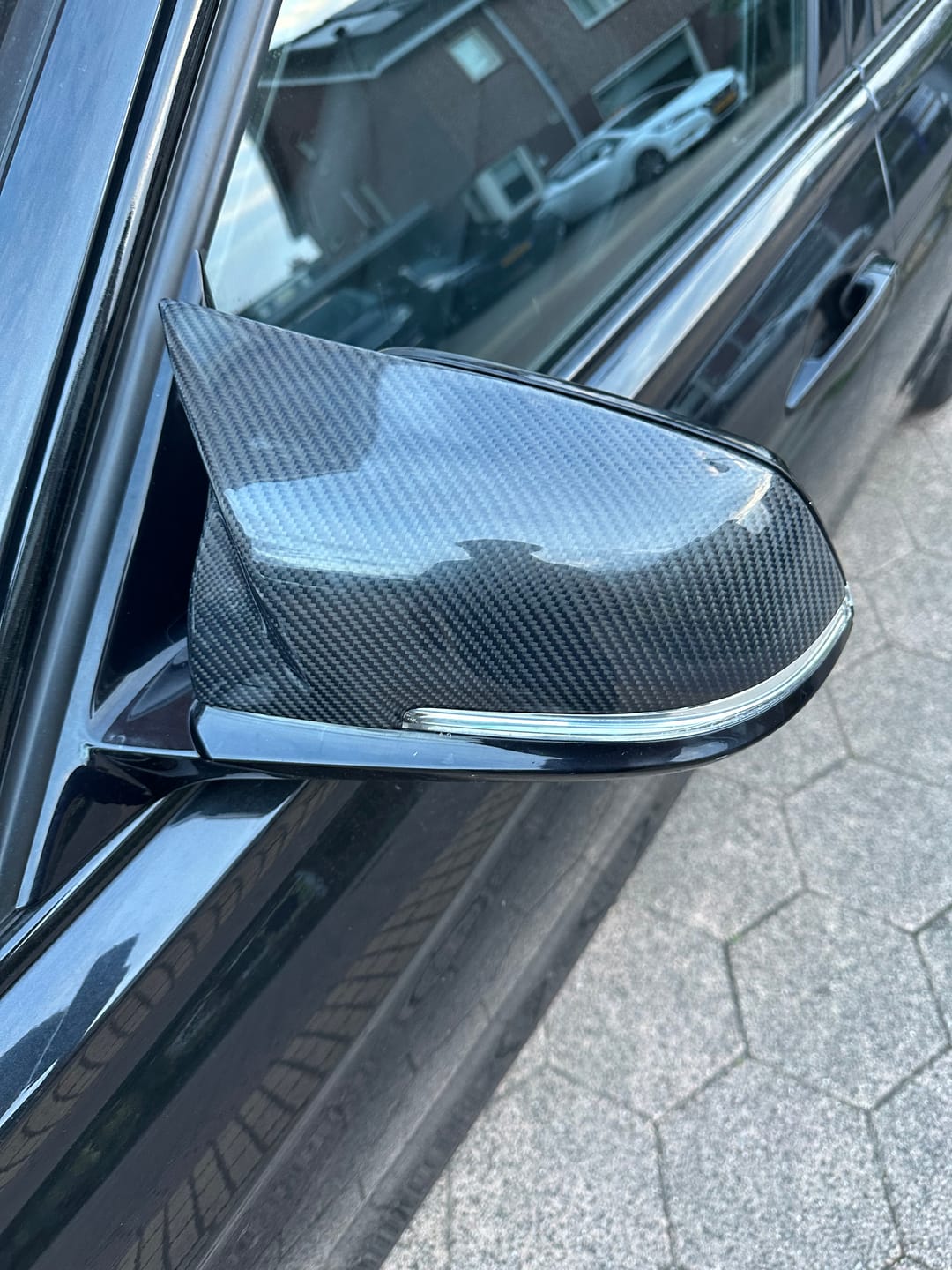Customer photo review of M-Style Carbon Fibre Mirror Covers For BMW F20/F21/F22/F30/F32/F87 (2012-2019)