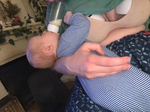 Customer photo review of The Luna© Wearable Breast Pump