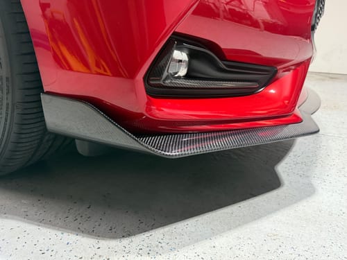 Customer photo review of 2017-Up Infiniti Q60 Carbon Fiber Front Splitter Ground Effect