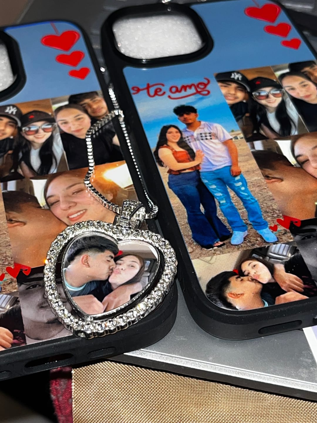 Customer photo review of 40oz Ombre Holographic Shimmer Handle Sublimation Tumbler