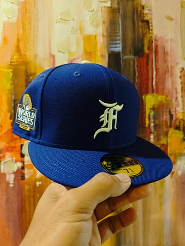 undefined review of 59FIFTY Fear of God x MLB Los Angeles Dodgers Dark Royal Fitted image 1 out of 2