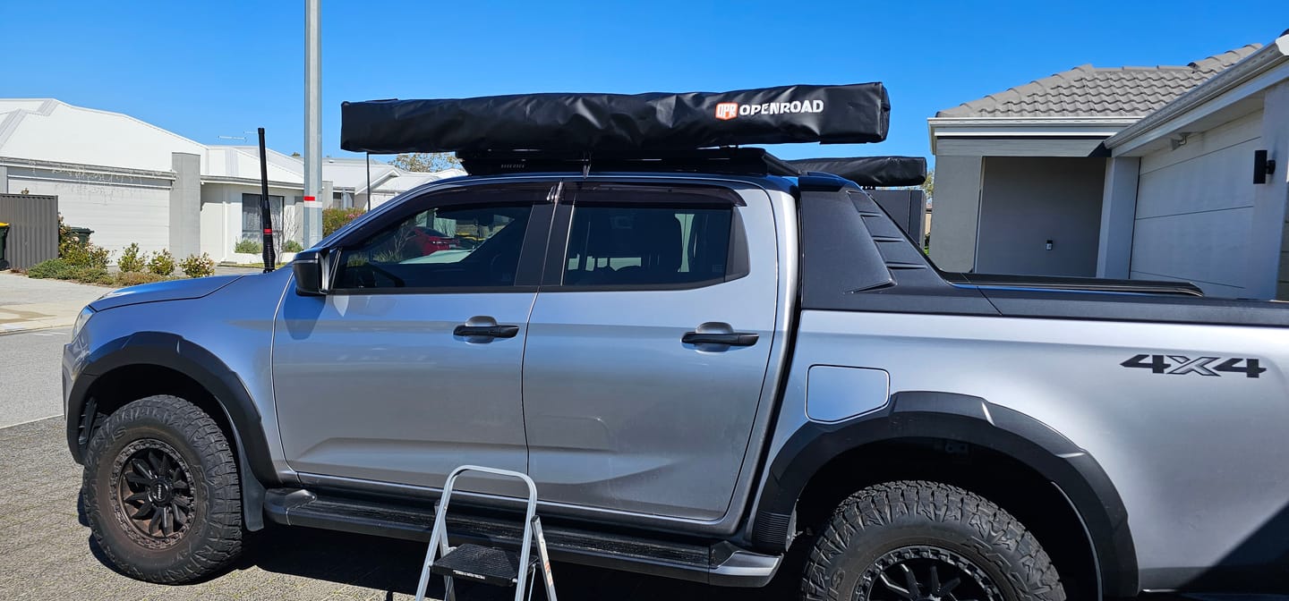 Customer photo review of OPENROAD 180 Free Standing Awning