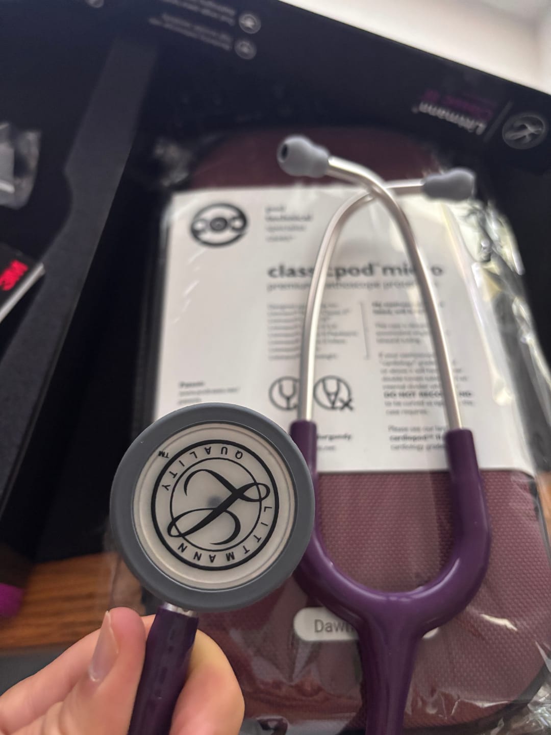 Customer photo review of Littmann Classic III Monitoring Stethoscope: Plum 5831