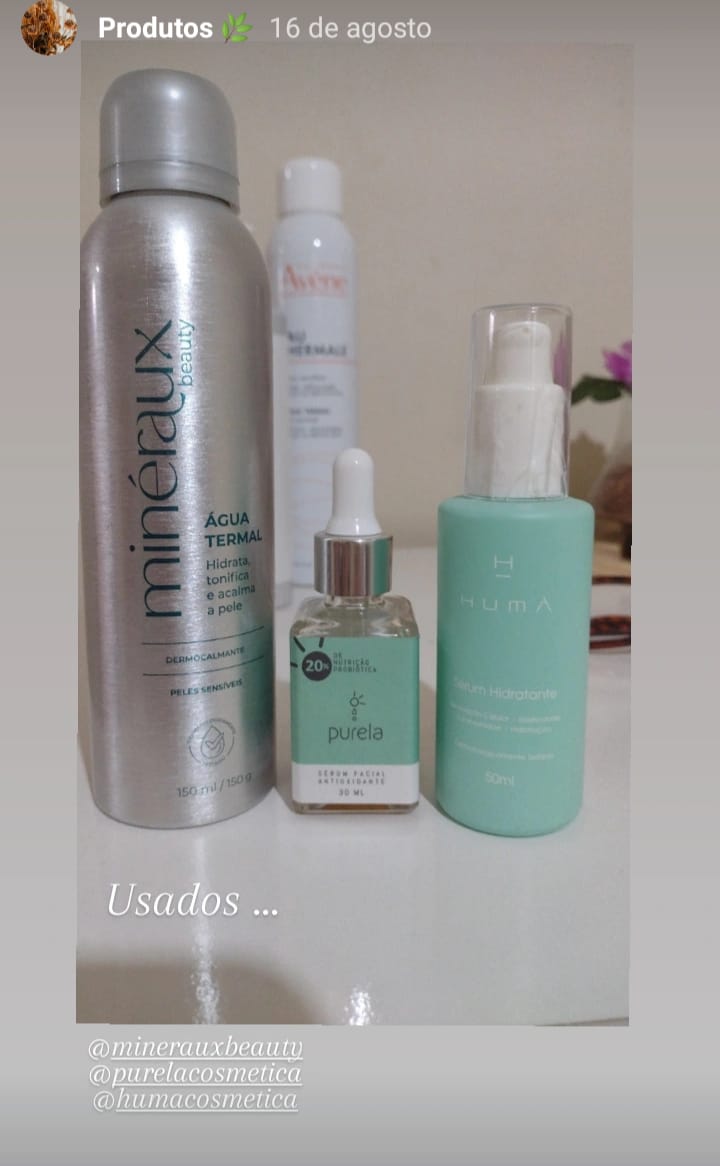Customer photo review of Spray de Água Termal Minéraux