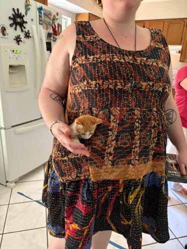 Customer photo review of Kantha Meadow Mini Dress 0625 110