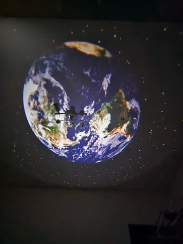 Customer photo review of Starry Sky Galaxy Projector