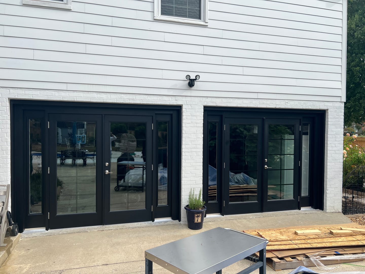 Customer photo review of Prehung Smooth Fiberglass Sidelite Unit (Full Sidelite)