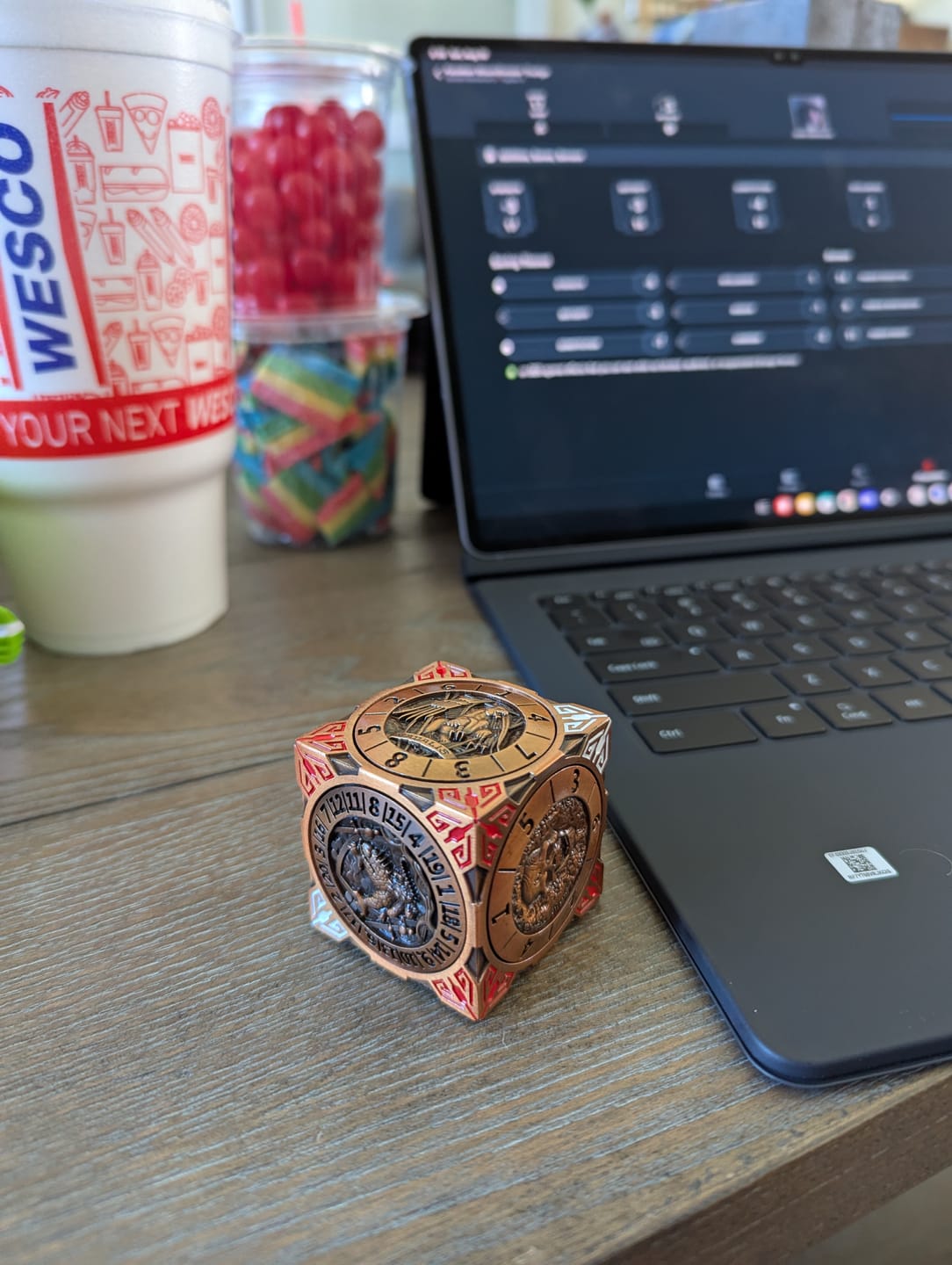 Customer photo review of Masters Dice Relic #001 – 7-in-1 Monster Cube Spinner DND Dice