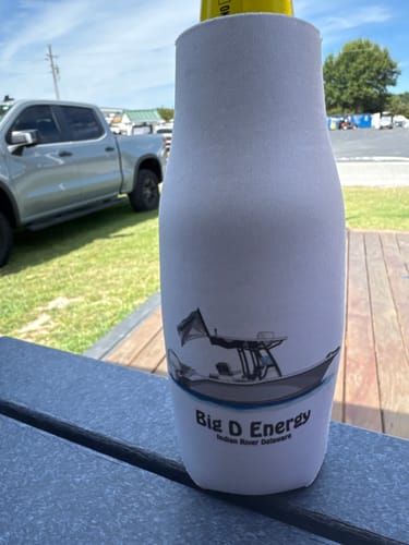 Customer photo review of Custom Boat Bottle Koozie