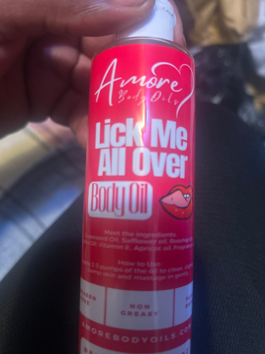 Customer photo review of Lick Me All Over - Body Oil