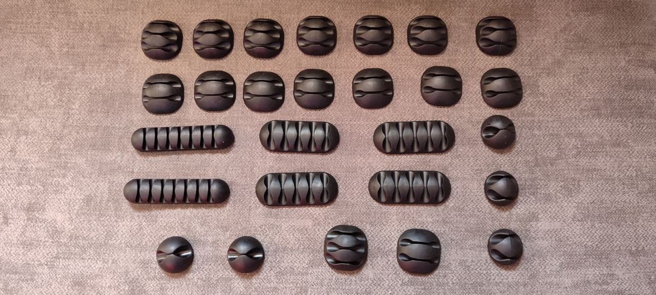 Customer photo review of Pack de 173 pièces d'organisation de câbles