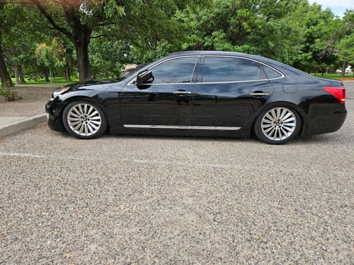 Customer photo review of 2014-2016 Hyundai Equus Air Suspension Conversion/Delete Kit With Light Module (EQ14FM)