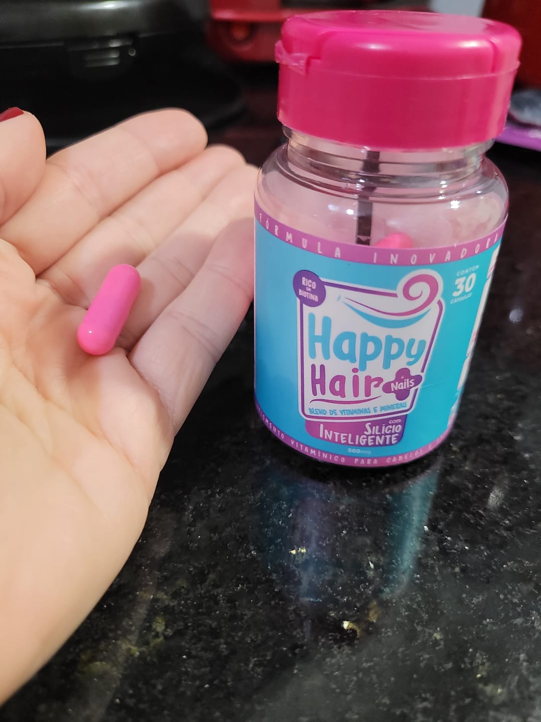 Customer photo review of Happy Hair 3 Potes Embaixadores