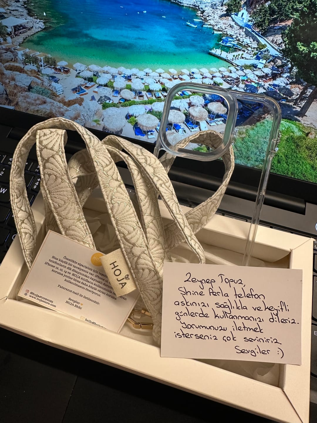 Customer photo review of SHINE | PERLA Telefon Askısı & Kılıf (Son Adetler)