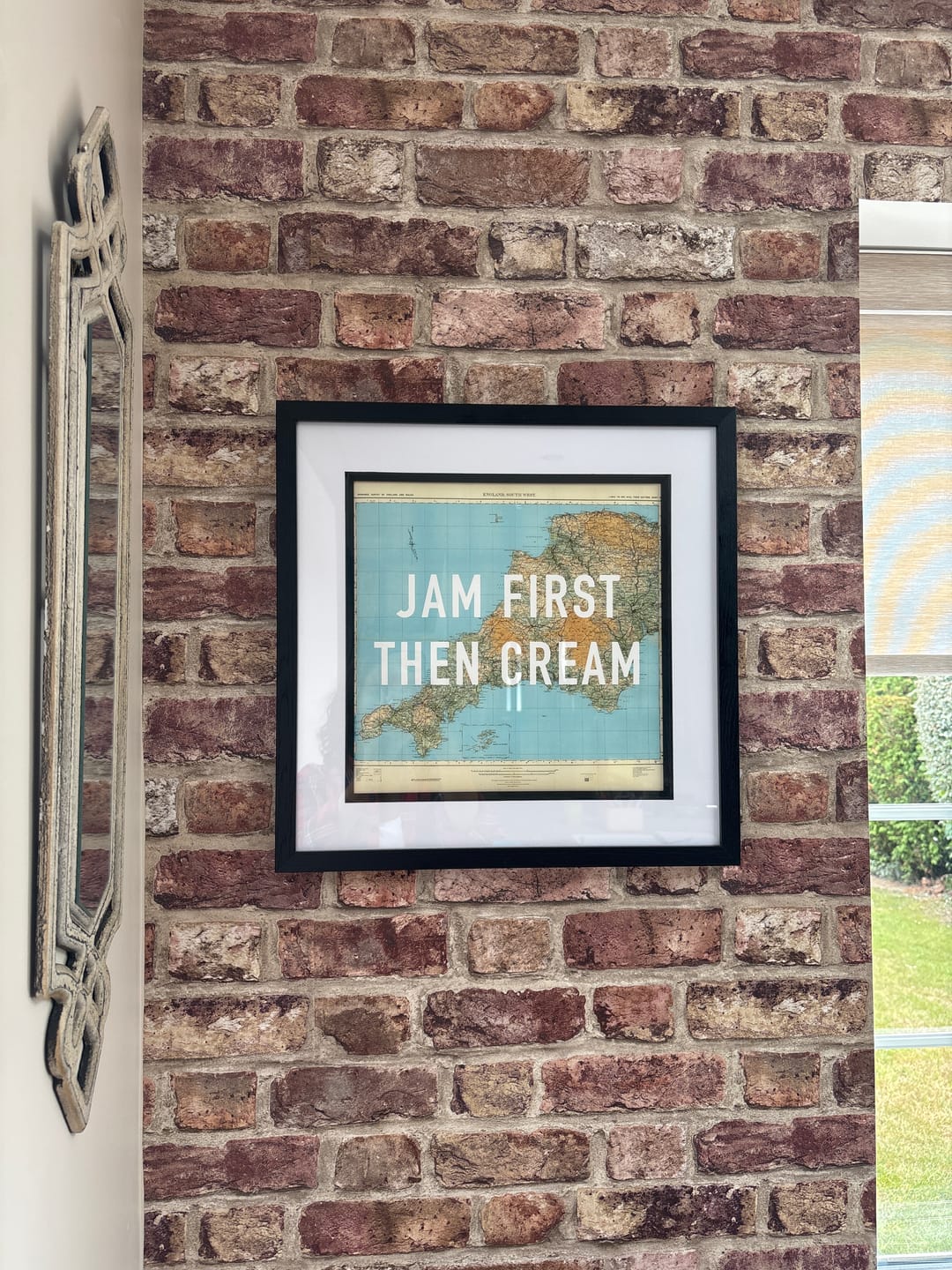 Customer photo review of Cornwall Retro Pop Art Map Print