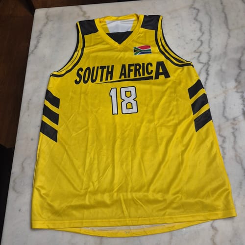 Customer photo review of Custom Black Yellow Double Side Tops Basketball Jersey