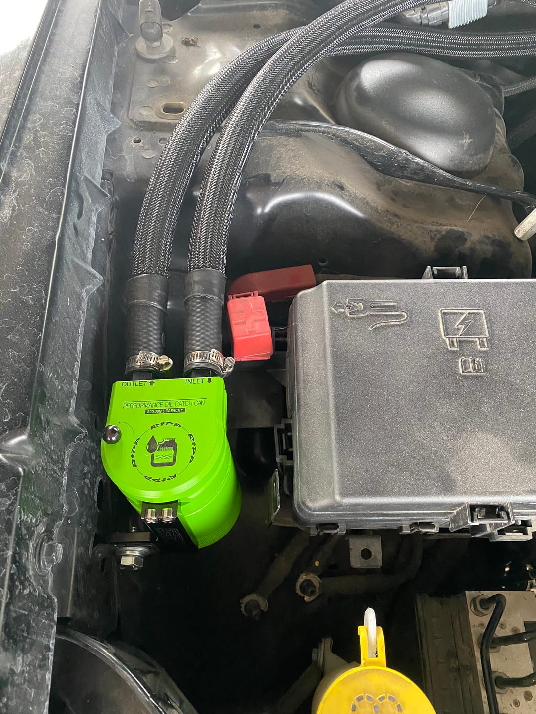 Customer photo review of NON SUPERCHARGED Charger/Challenger/300 Catch Can Kit