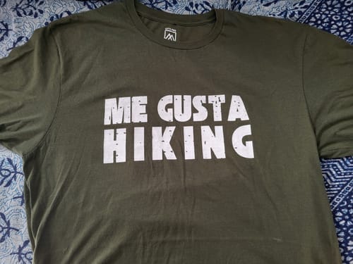 Customer photo review of Me Gusta Hiking T-Shirt