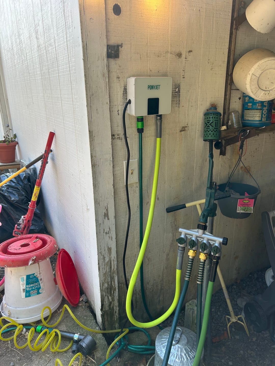 Customer photo review of PetJet Portable Warm Shower Mini™ - 3kw Plug In