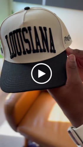 Customer video review of LOUISIANA SNAPBACK - OFF WHITE EDITION