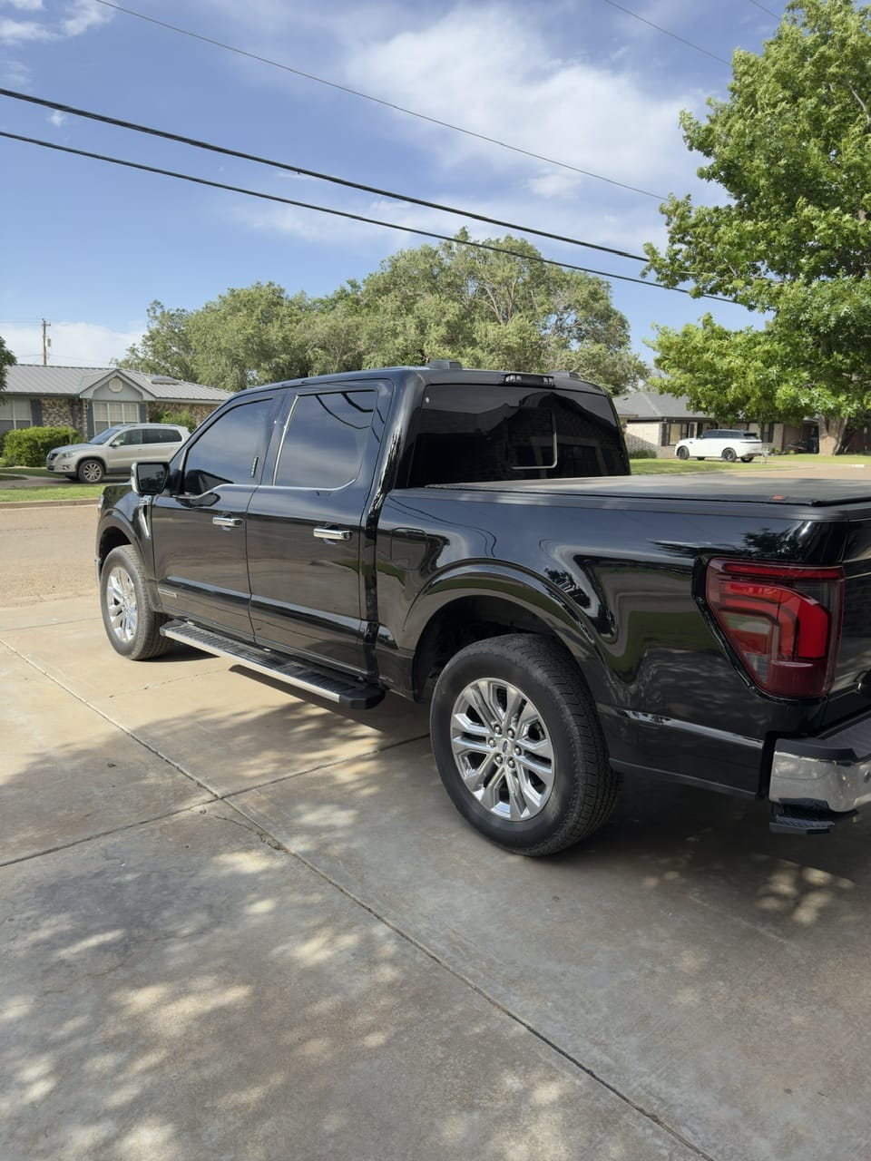 Customer photo review of 2015-2024 Ford F-150 Lowering Shackles | Adjustable Rear Drop Kit