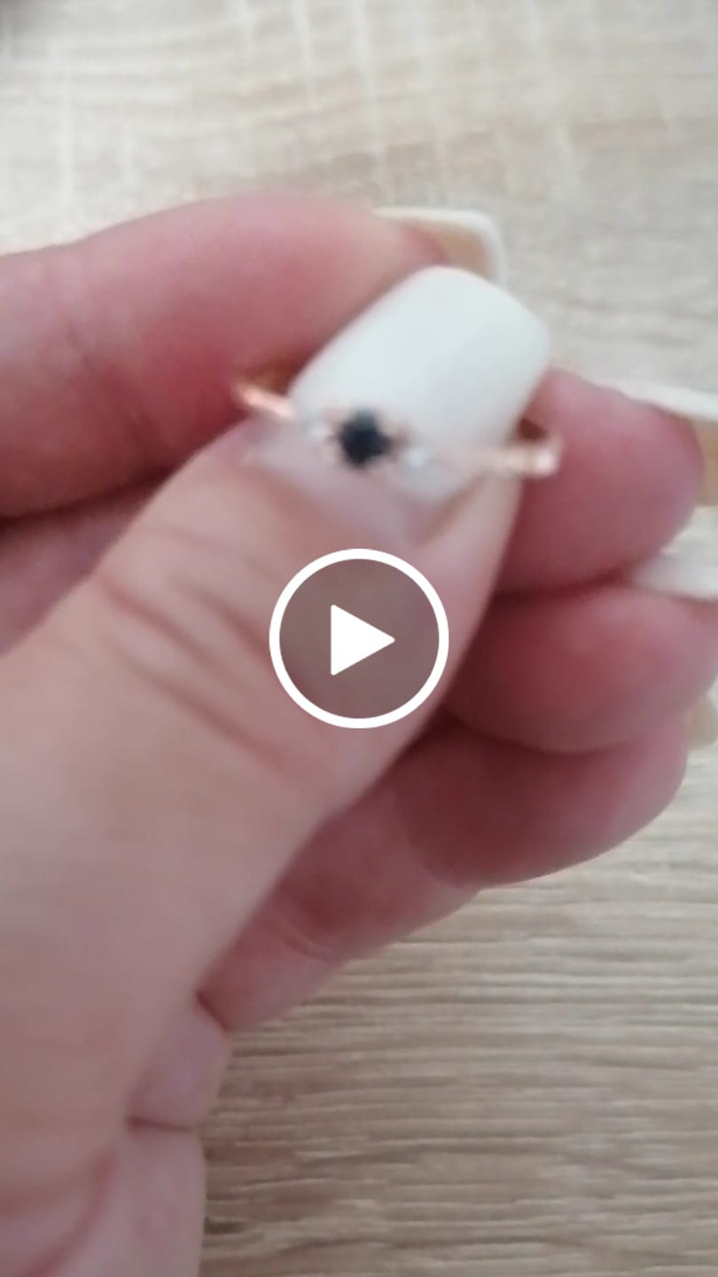 Customer video review of Obsidian Ring - Perlenschliff rund