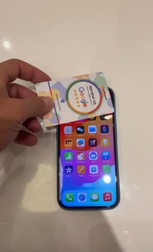 Customer photo review of Google Review Card - RATECARDS™